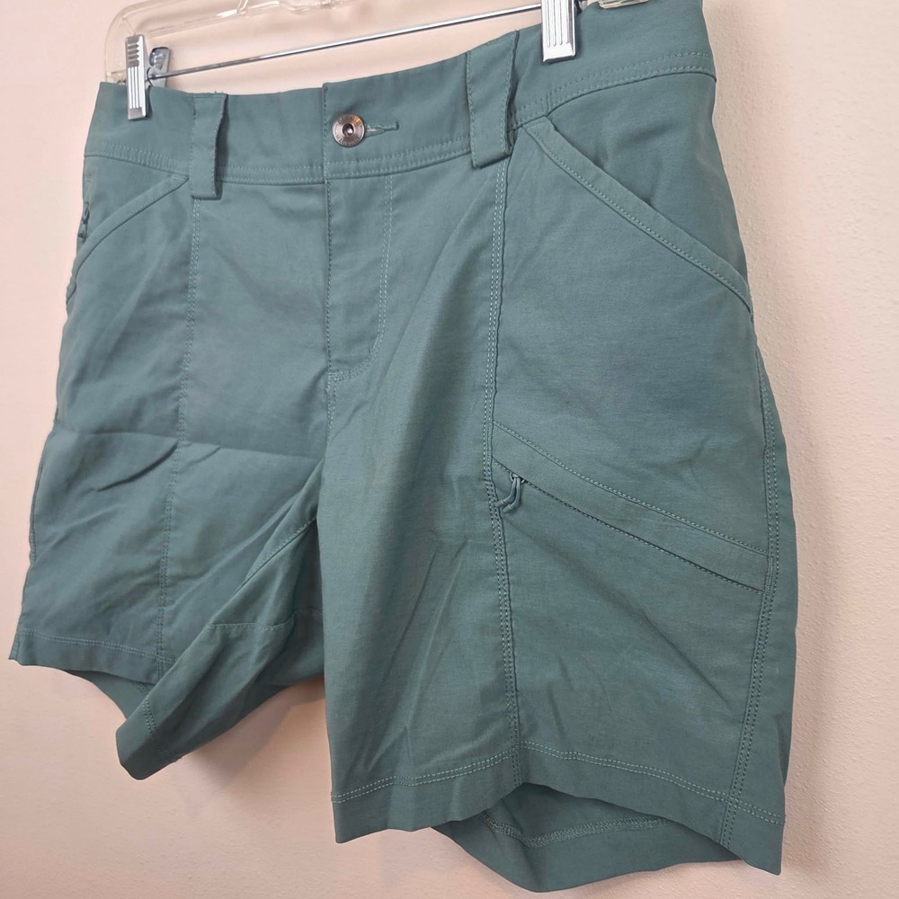 Duluth Trading Co Womens Dry on the Fly 7" Shorts Size 8 Blue Green Hiking 46707 - Picture 8 of 13